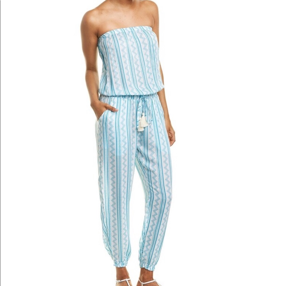 Coolchange strapless jumpsuit